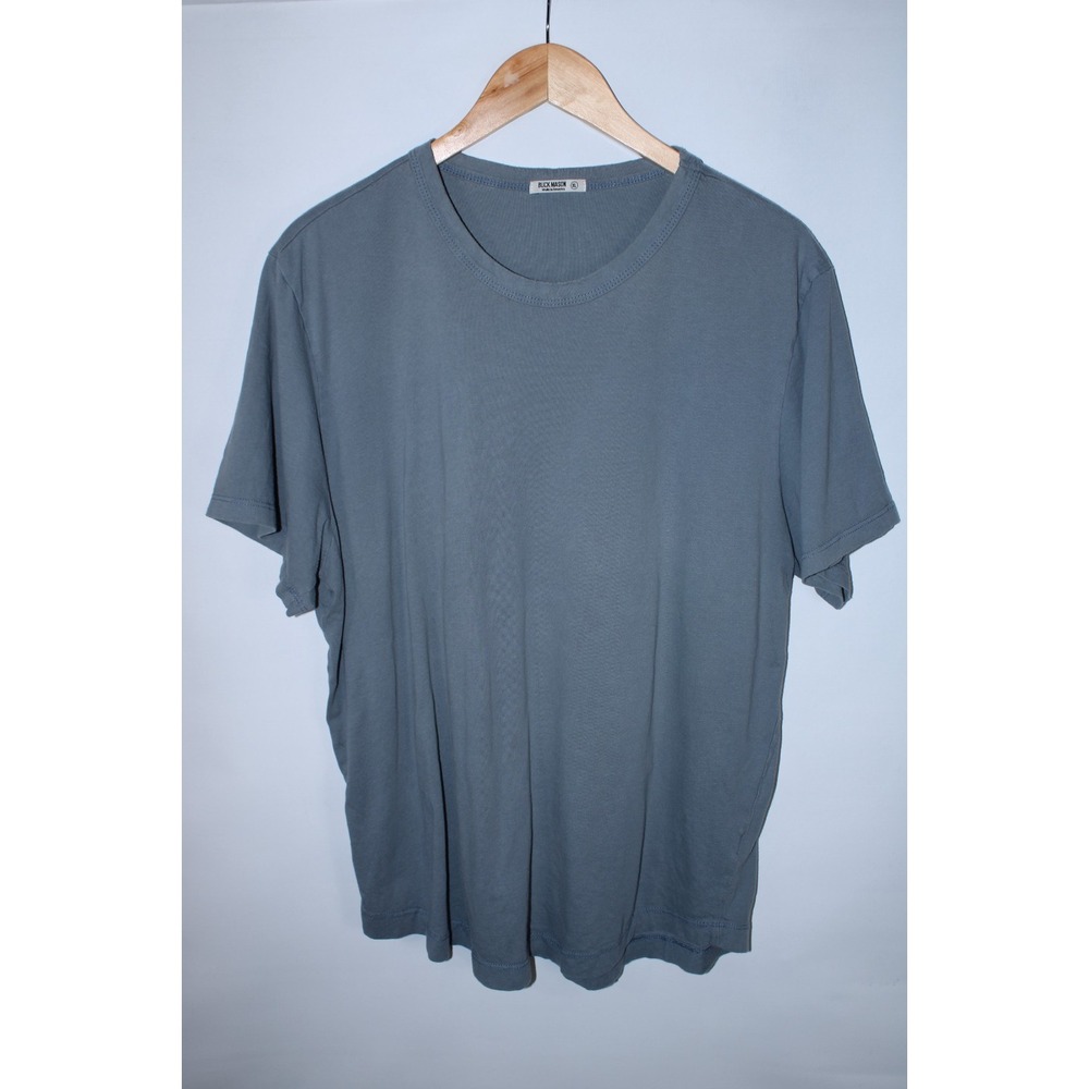 Buck Mason Men's XL Green Short Sleeve Crew Neck T-Shirt